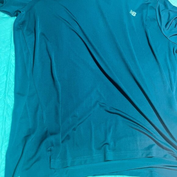 New Balance Men's Sport Essentials T-DRY Shirt Navy Blue! NWT - Picture 4 of 8